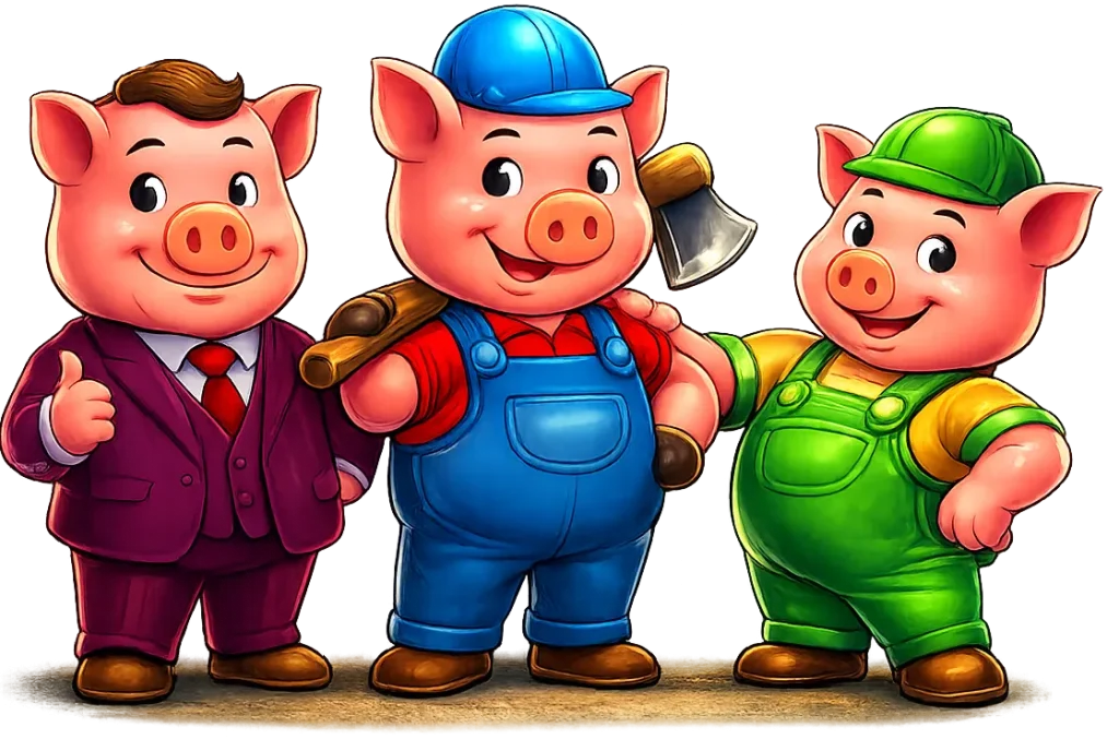 Three piggy